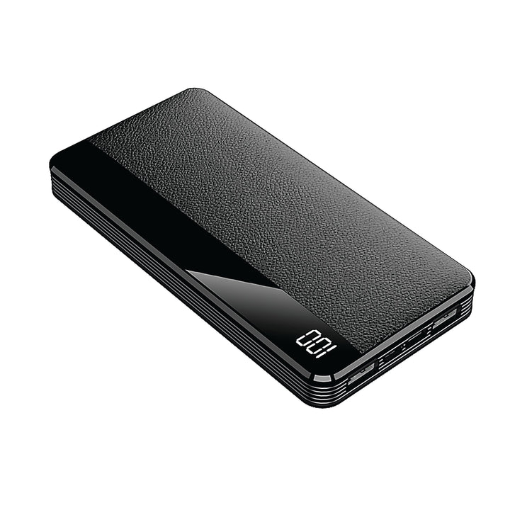 Brookstone 10,000 mAh Luxury  Leather Power Bank With LED Battery Life Indicator PD20W Rapid Charging