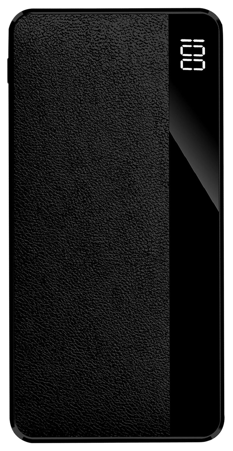 Brookstone 10,000 mAh Luxury  Leather Power Bank With LED Battery Life Indicator PD20W Rapid Charging