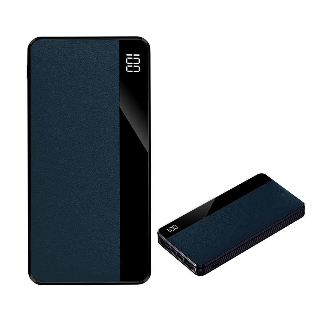 Brookstone 10,000 mAh Luxury  Leather Power Bank With LED Battery Life Indicator PD20W Rapid Charging