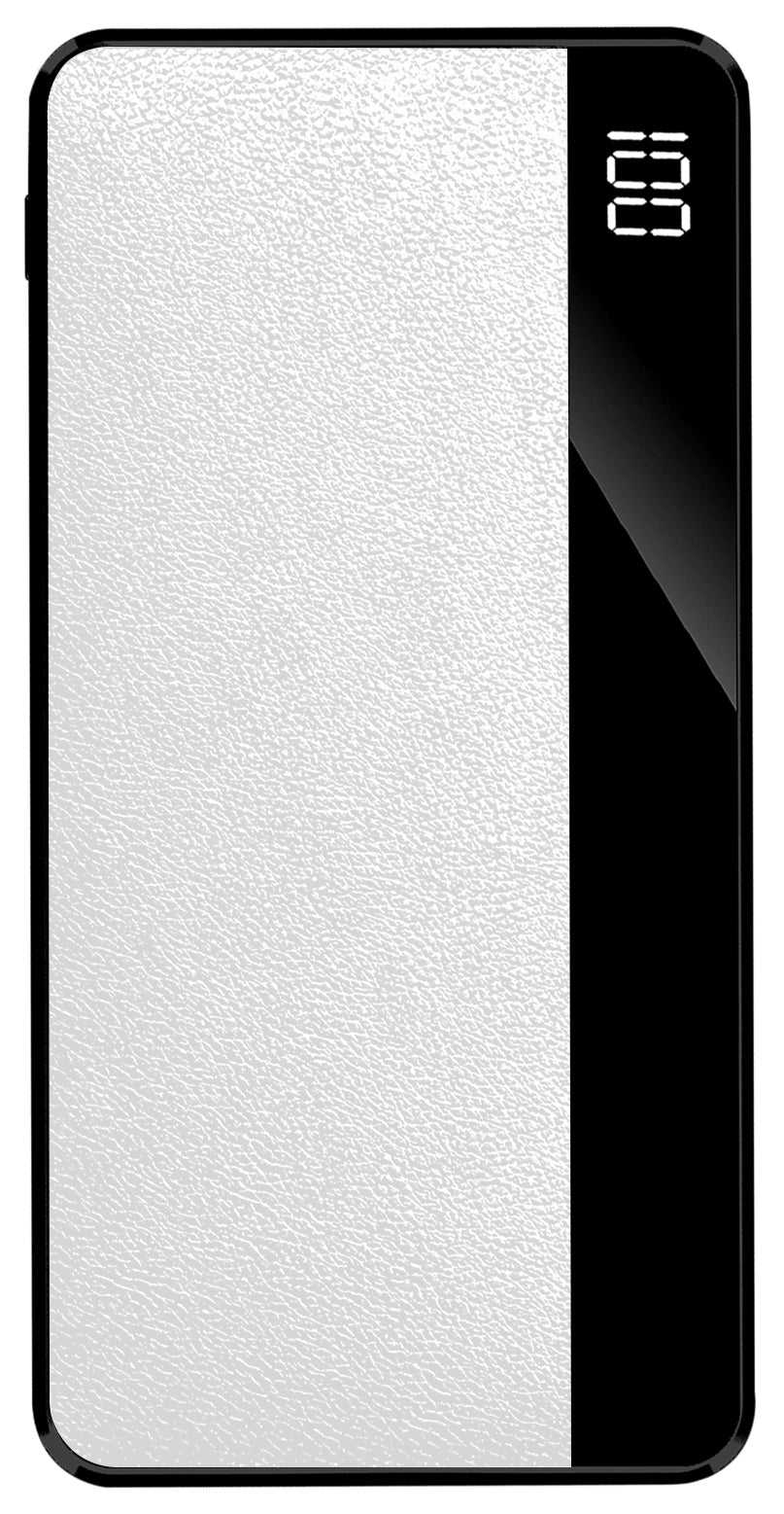 Brookstone 10,000 mAh Luxury  Leather Power Bank With LED Battery Life Indicator PD20W Rapid Charging