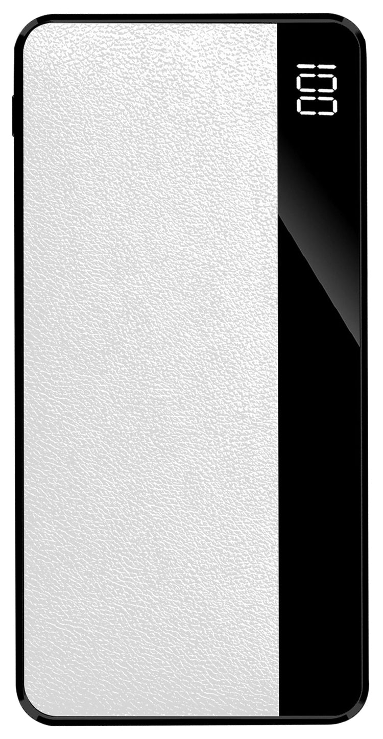 Brookstone 10,000 mAh Luxury  Leather Power Bank With LED Battery Life Indicator PD20W Rapid Charging