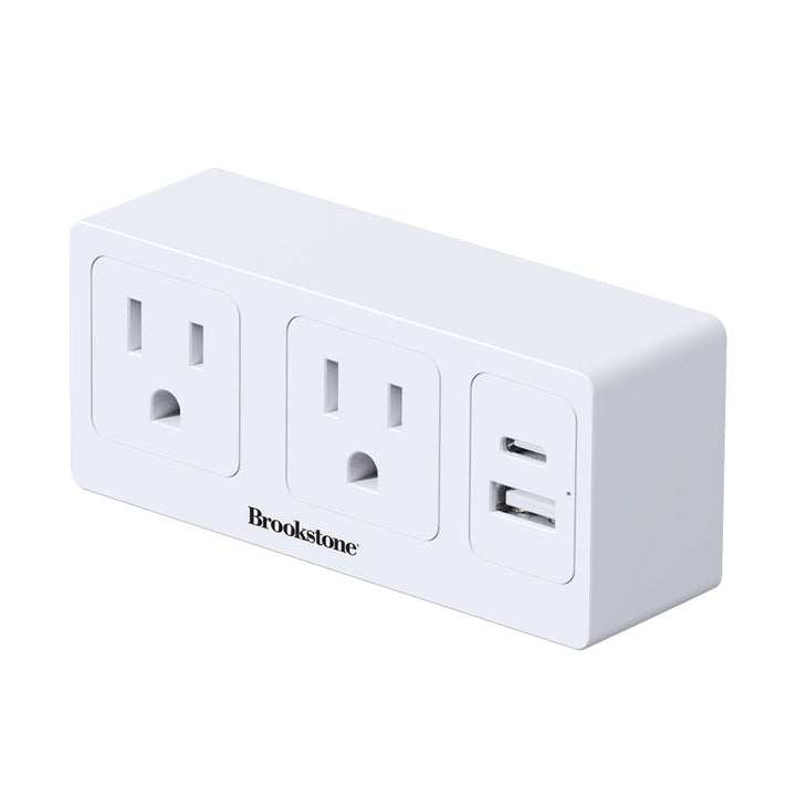 Brookstone 4 Port Surge Protector with Built in LED Light