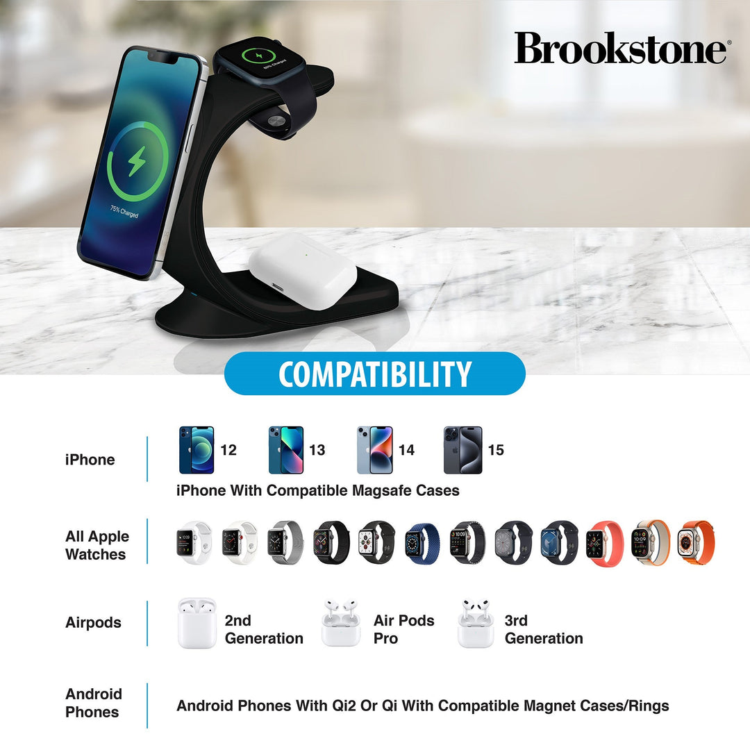 Brookstone 3-in-1 Wireless Charging Moon