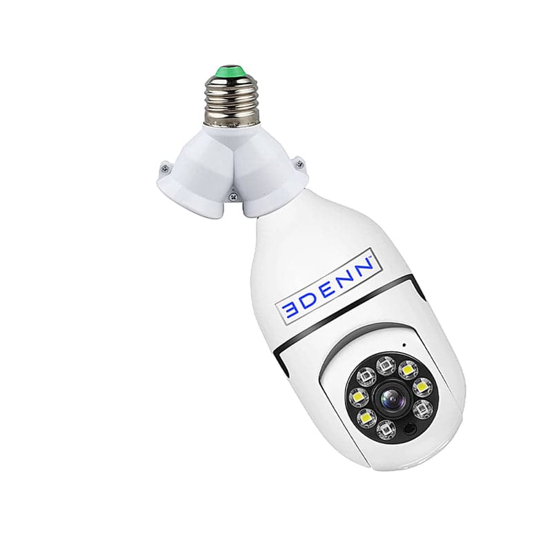 Edenn I-Defend Bulbs Security Camera Light & Splitter Twin Socket Adapter