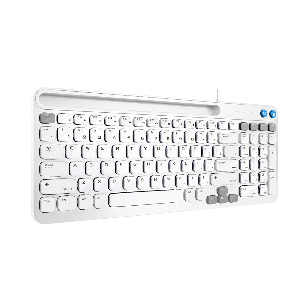 Brookstone Full Size Wireless Keyboard with Numeric Keypad and Tablet Holder