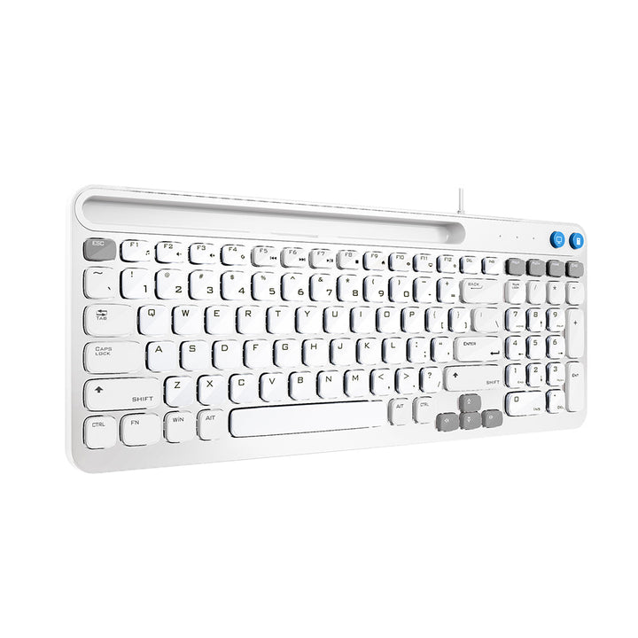 Brookstone Full Size Wireless Keyboard with Numeric Keypad and Tablet Holder