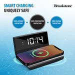 Brookstone 10W Wireless Charging Digital Alarm Clock