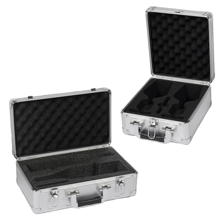 VinBottle and VinGlass Case Bundle - Carry Cases for Two Wine Bottles and Two Wine Glasse s by VinGardeValise
