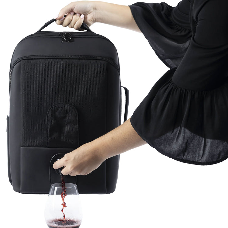 VinXplorer - Wine and Beverage Backpack bundled with Vin2Go Case CG by VinGardeValise