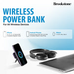 Brookstone 3-in-1 MagSafe Wireless Power Bank with Stand & Apple Watch Charging Feature