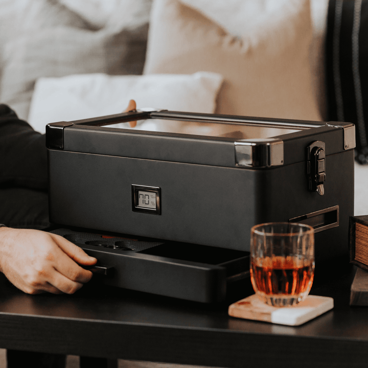 Black Edition Military Humidor by Case Elegance