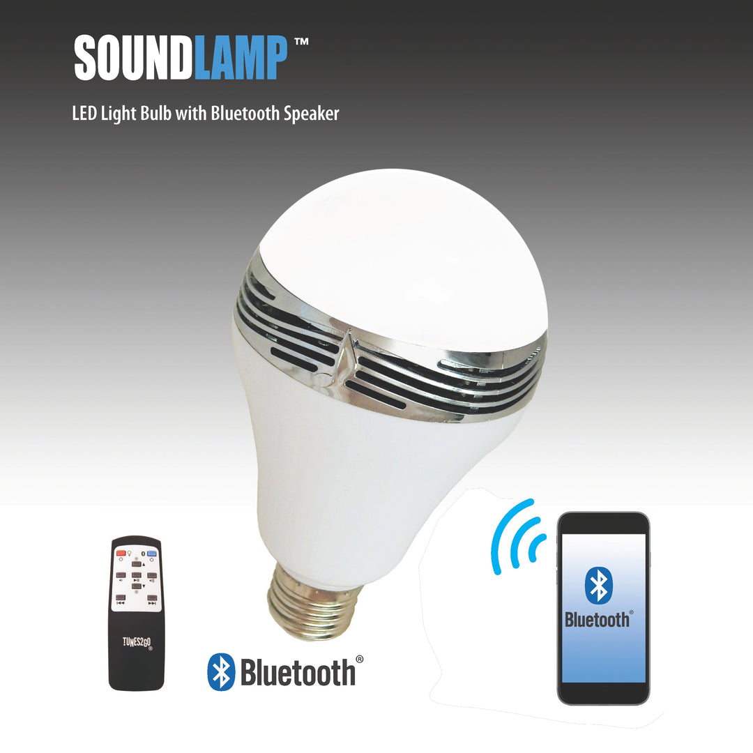 SOUNDLAMP Dimmable LED Light Bulb Bluetooth Speaker