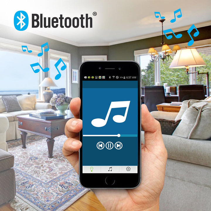SOUNDLAMP Dimmable LED Light Bulb Bluetooth Speaker - 2 Pack