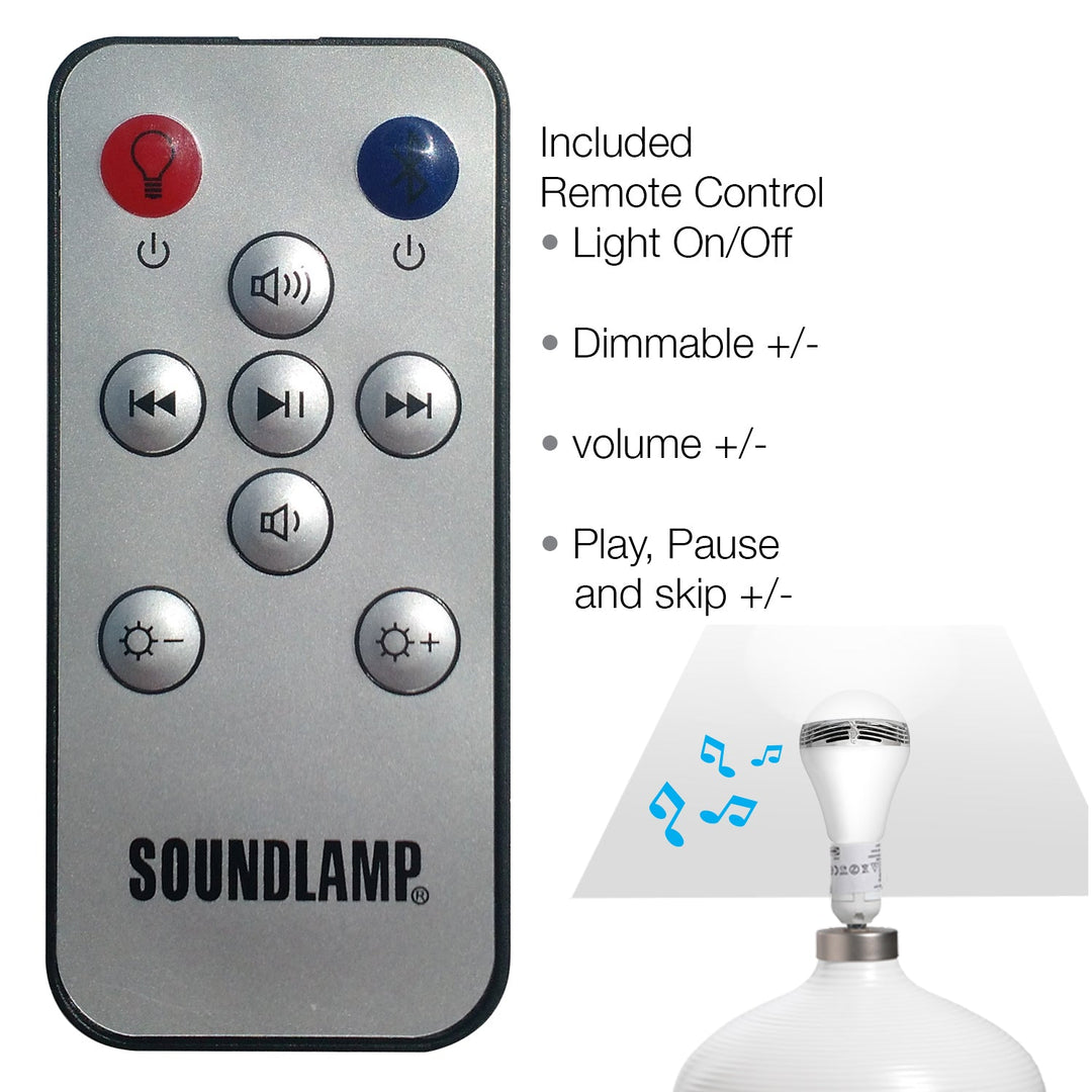 SOUNDLAMP Dimmable LED Light Bulb Bluetooth Speaker - 4 Pack