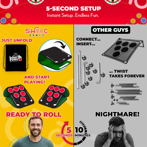 Bogey Pong | 3-in-1 Backyard Golf Pong Game Set