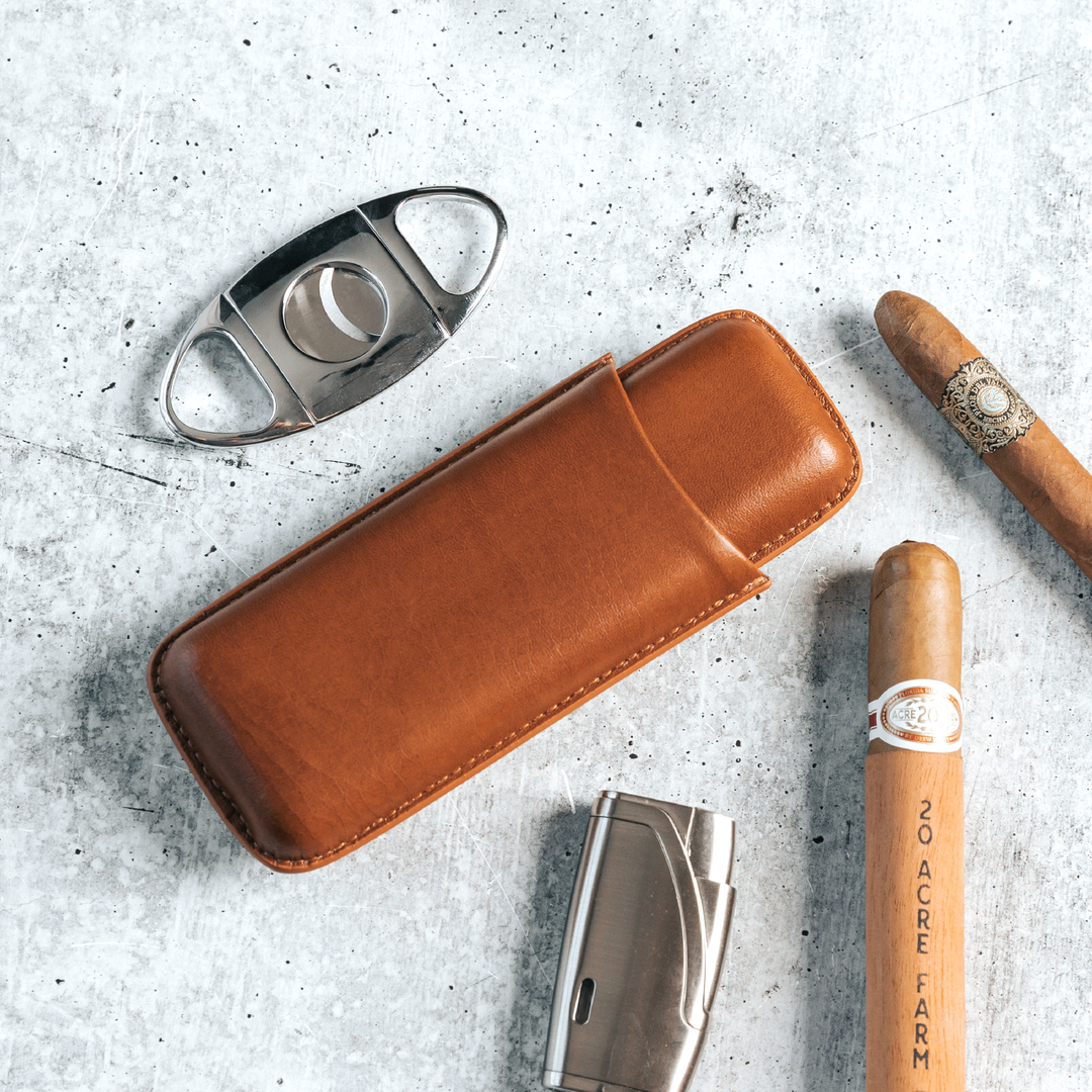 Klaro 2 Cigar Travel Case by Case Elegance