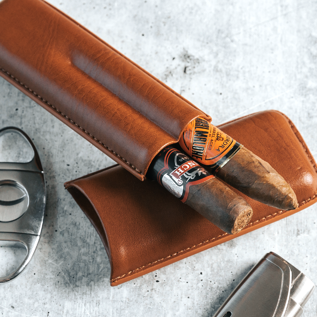 Klaro 2 Cigar Travel Case by Case Elegance