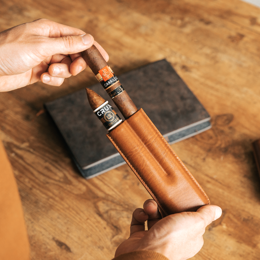 Klaro 2 Cigar Travel Case by Case Elegance