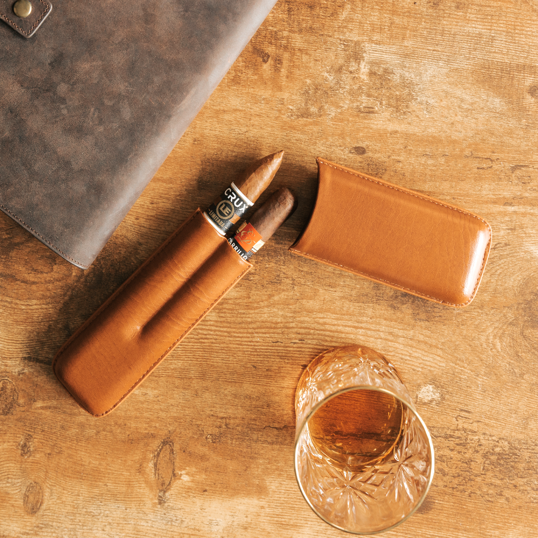 Klaro 2 Cigar Travel Case by Case Elegance