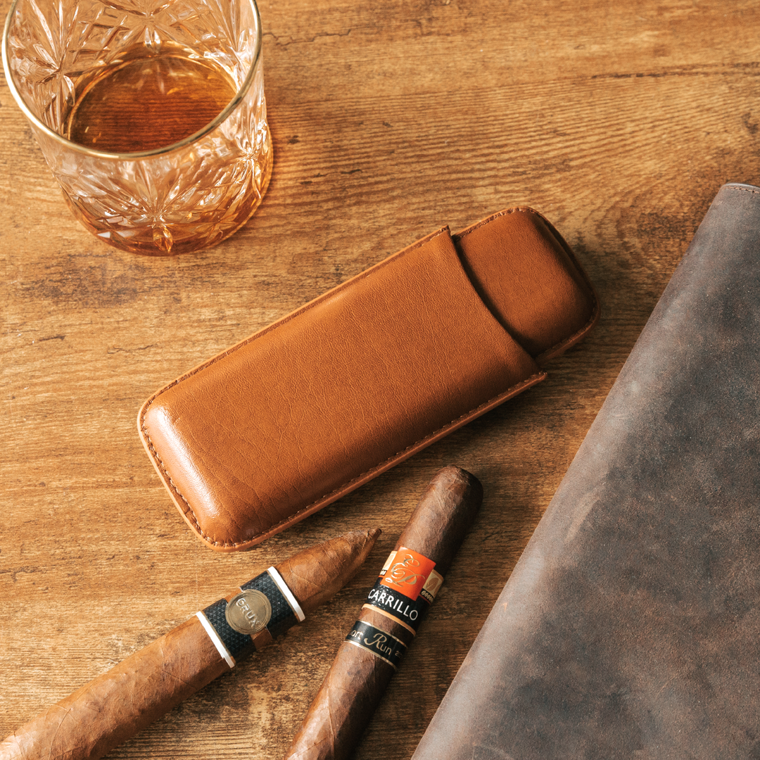 Klaro 2 Cigar Travel Case by Case Elegance