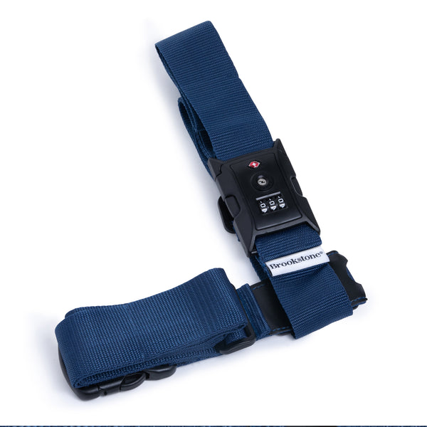 Brookstone 2 Way Luggage Strap + Combo Lock