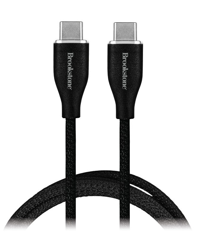 Brookstone C-to-C 60W Nylon Braided with Silver Ring