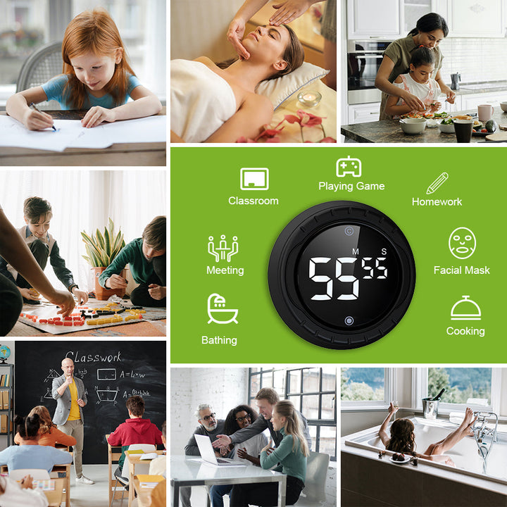 Baldr Digital Kitchen Timer - precise and reliable countdown for cooking, baking, and meal prep, featuring an easy-to-read display and compact design
