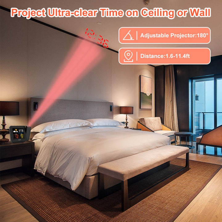 Baldr_Projection_Atomic_Alarm_Clock_ ultra clear time on ceiling or wall