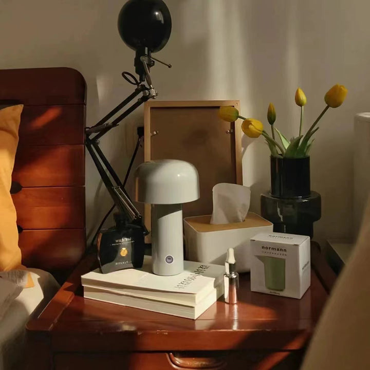 Mushroom Beside Lamp - Bellhop Portable LED Table Lamp by INSPECIAL HOME