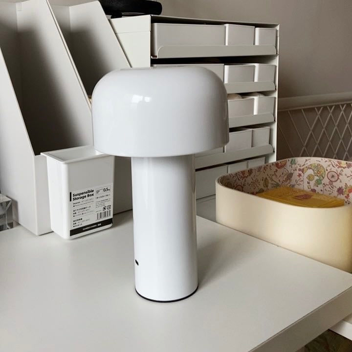 Mushroom Beside Lamp - Bellhop Portable LED Table Lamp by INSPECIAL HOME