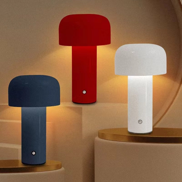Mushroom Beside Lamp - Bellhop Portable LED Table Lamp by INSPECIAL HOME