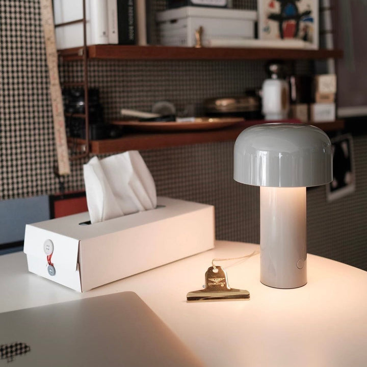 Mushroom Beside Lamp - Bellhop Portable LED Table Lamp by INSPECIAL HOME