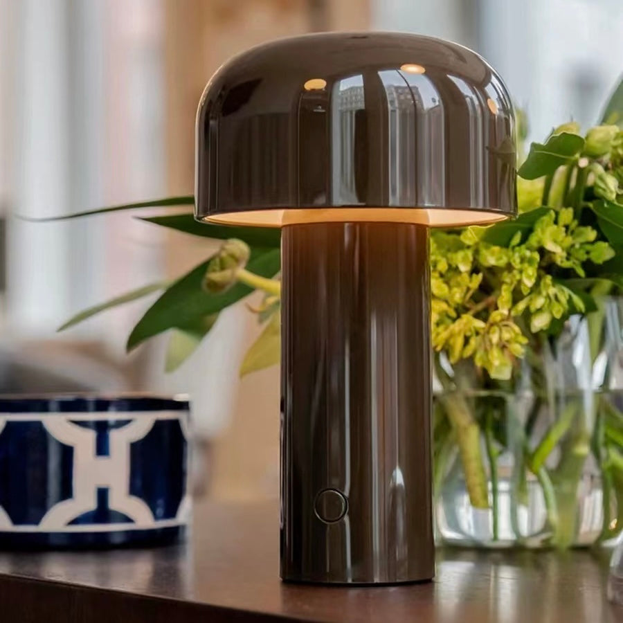 Mushroom Beside Lamp - Bellhop Portable LED Table Lamp by INSPECIAL HOME