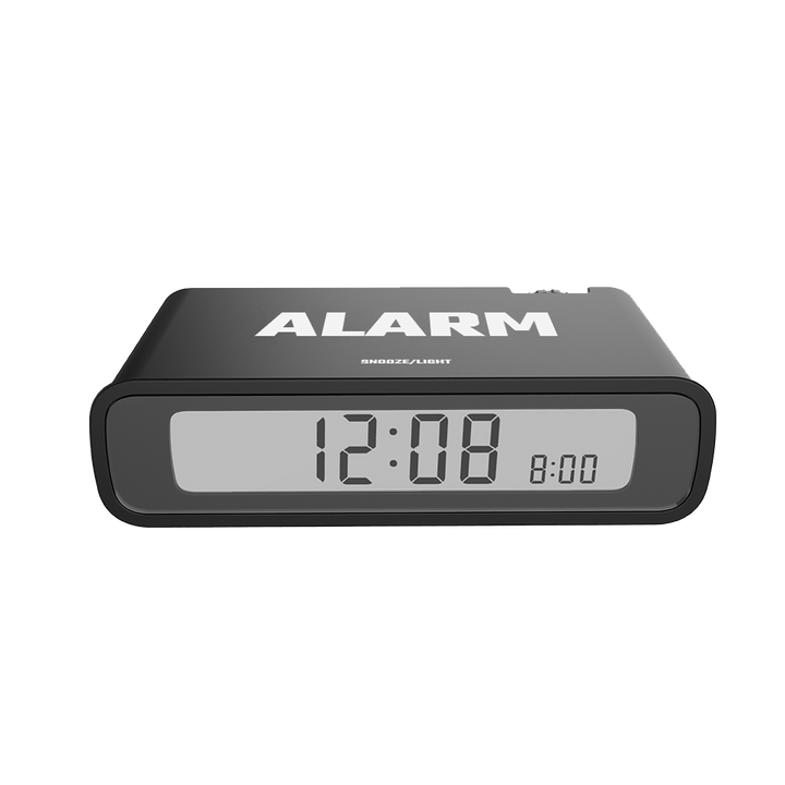BALDR CL0346 Digital Alarm Clock, Flip Snooze Off, Large LCD Screen, Big Time Display, Table Travel Clock - BALDR Electronic7