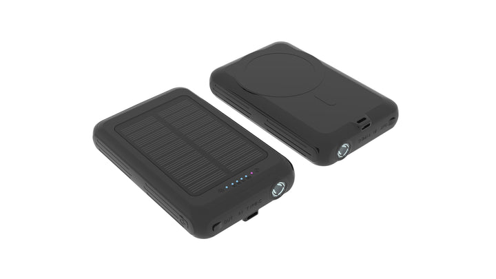 Brookstone 5000MaH Magsafe Solar Power Bank with Flash Light