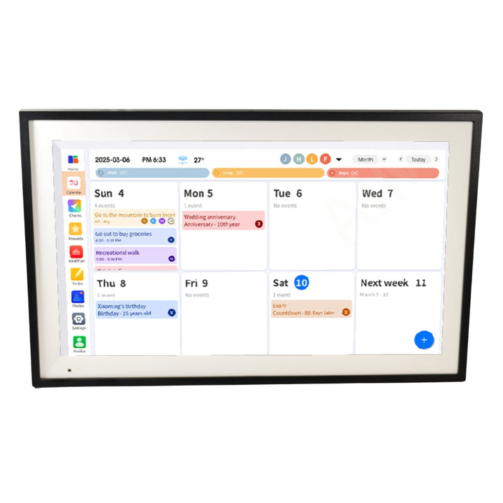 LifeHub 16 Photo Frame, Scheduler, Chore Board, To-Do List, Timer and More