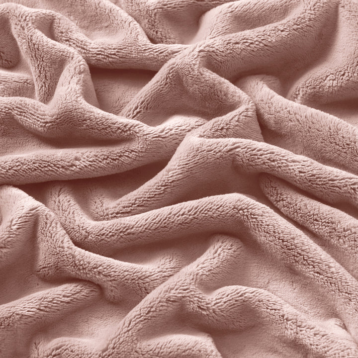 Close-up of pink textured fabric