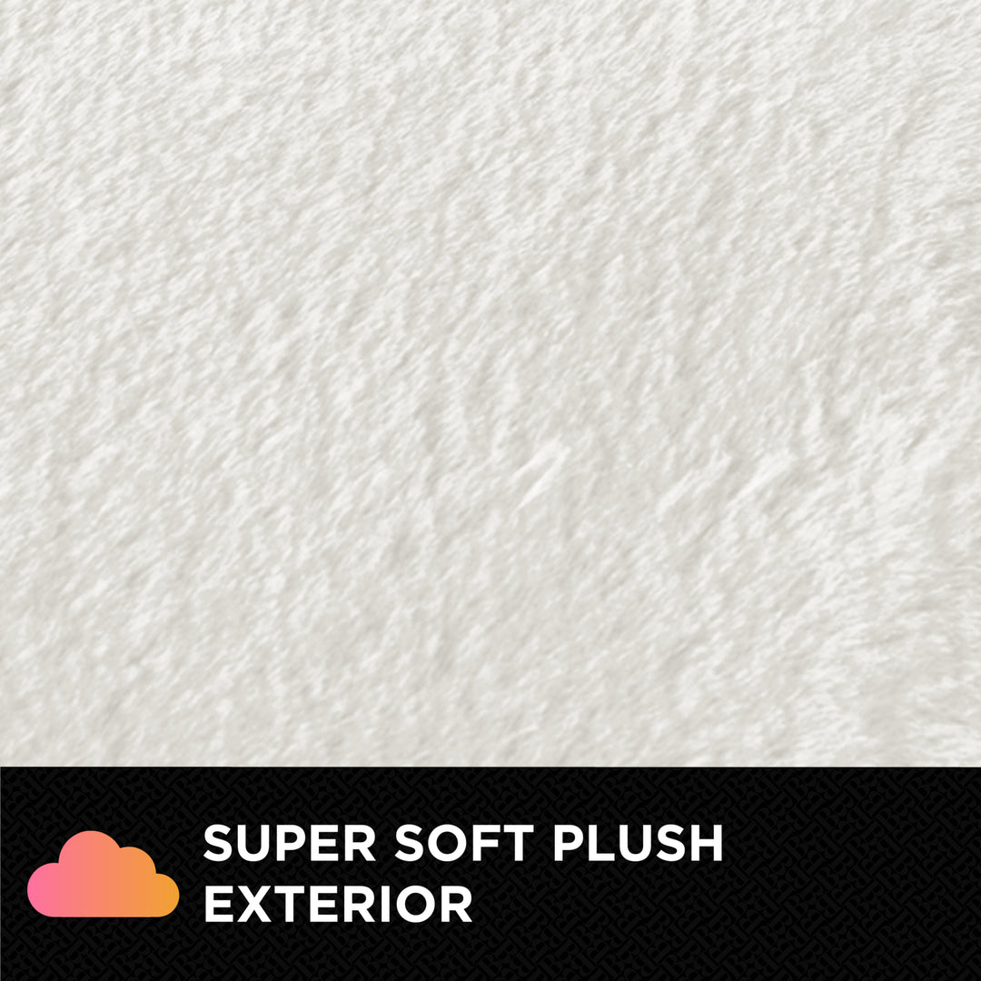 Super soft plush exterior texture with a black bar at the bottom displaying 'Super Soft Plush Exterior'.