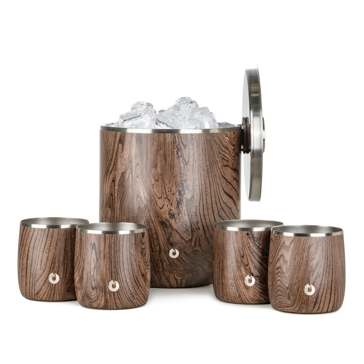 Snowfox Ice Bucket and Rocks Glass Set - Thumbnail 3