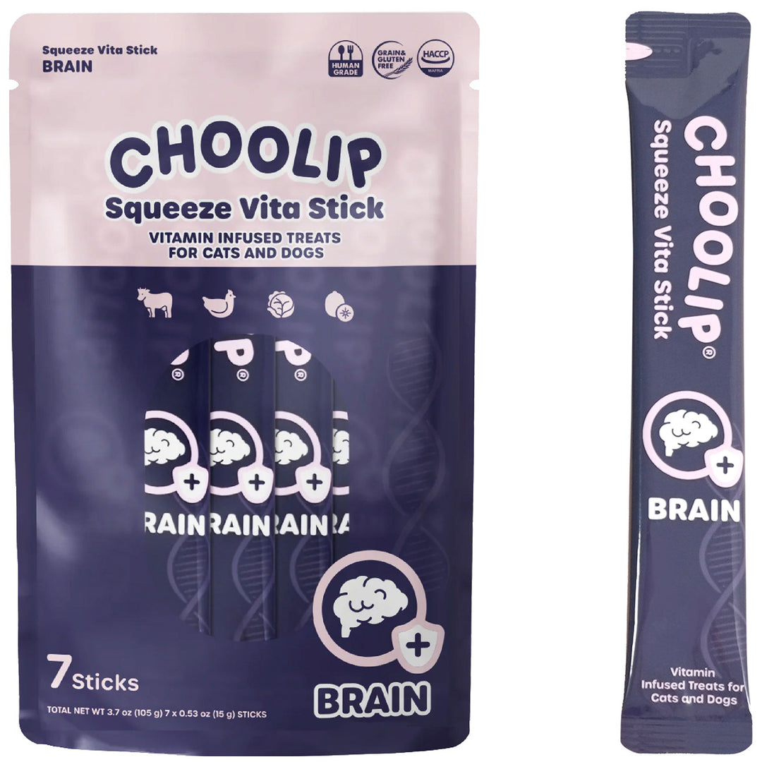 Choolip Squeeze Vita Stick Pouches - Vitamin-Infused Pet Treats