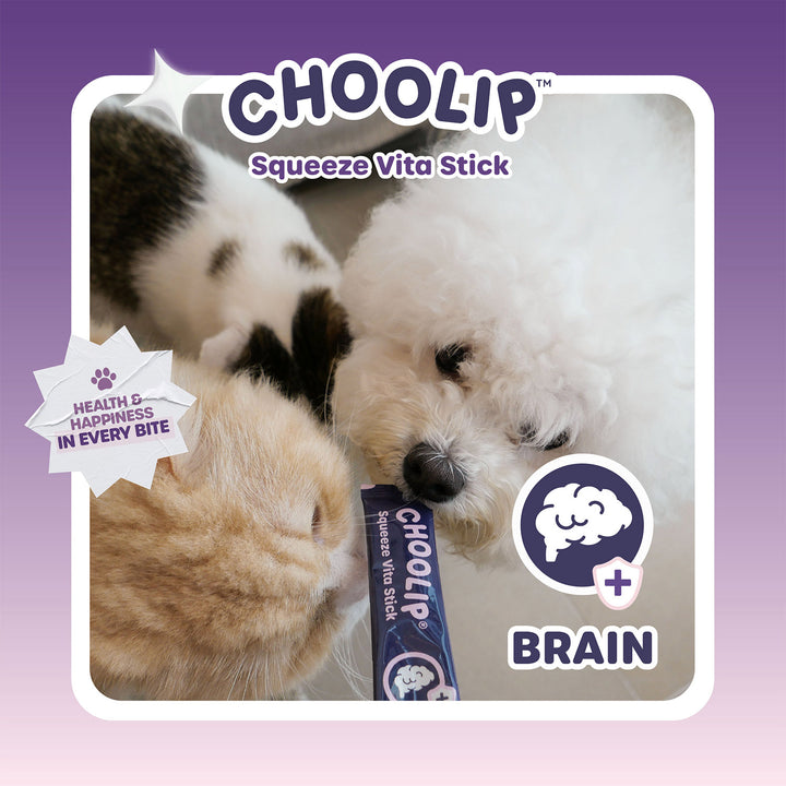 Choolip Squeeze Vita Stick Pouches - Vitamin-Infused Pet Treats