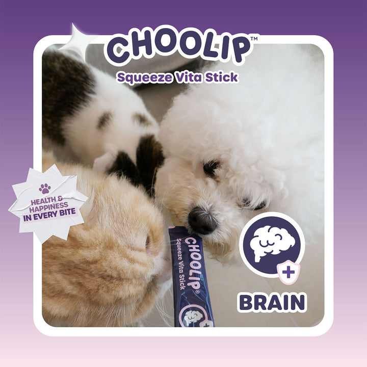 Choolip Squeeze Vita Stick Pouches - Vitamin-Infused Pet Treats
