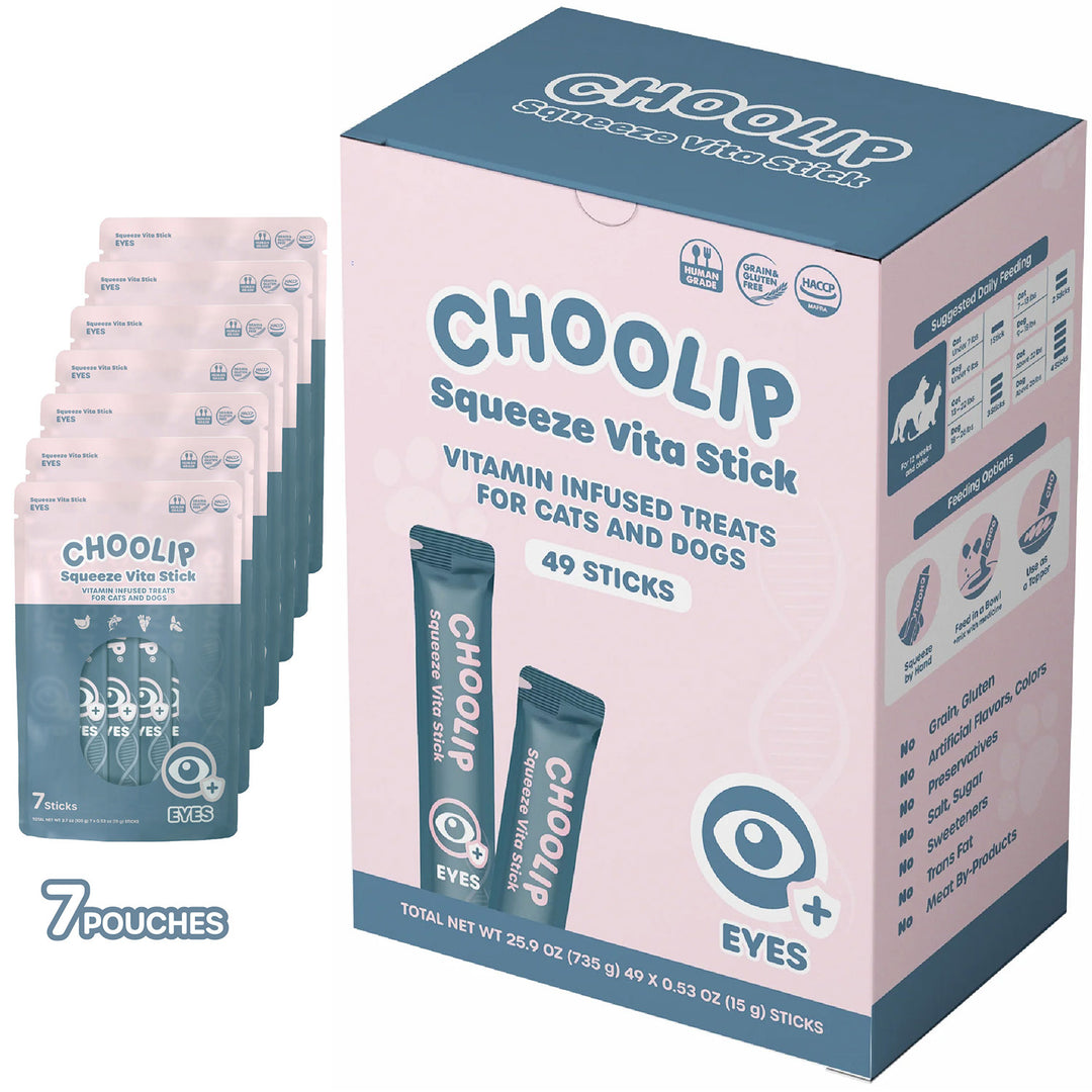 Choolip Squeeze Vita Stick Pouches - Vitamin-Infused Pet Treats