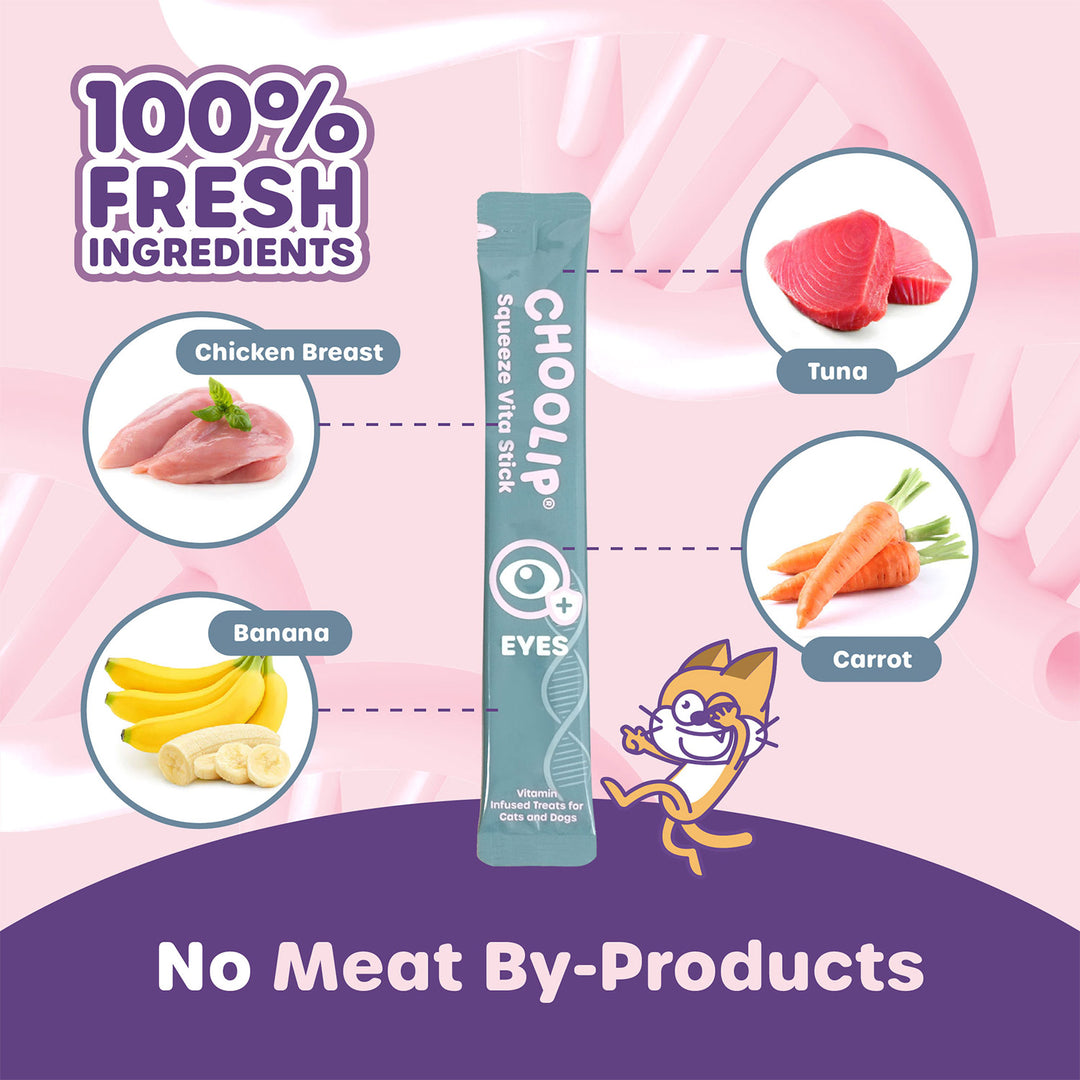 Choolip Squeeze Vita Stick Pouches - Vitamin-Infused Pet Treats