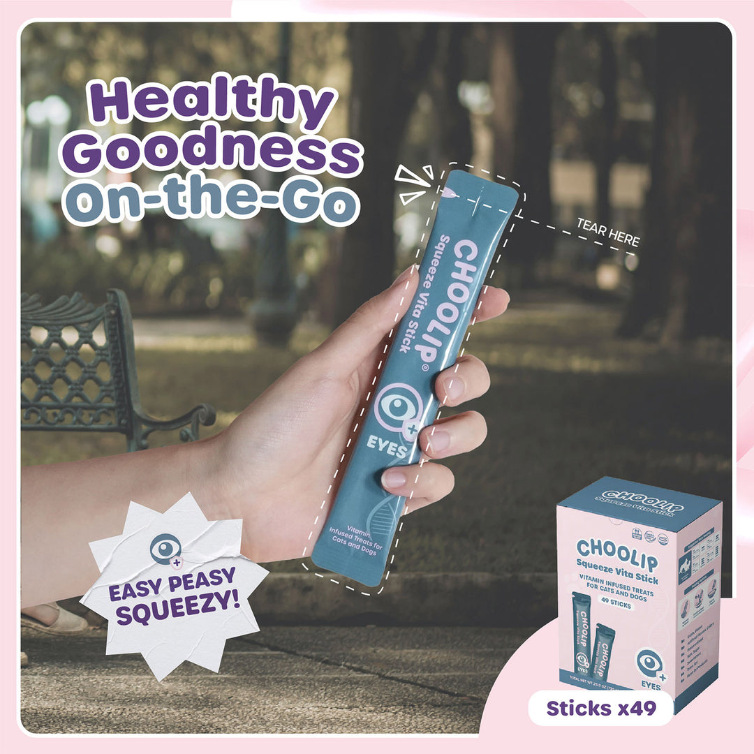 Choolip Squeeze Vita Stick Pouches - Vitamin-Infused Pet Treats