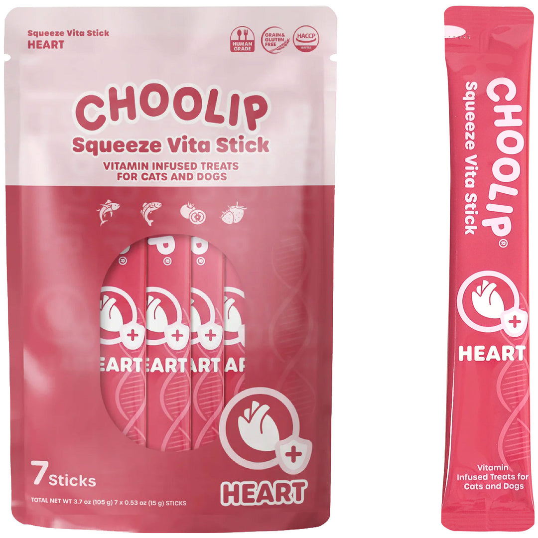 Choolip Squeeze Vita Stick Pouches - Vitamin-Infused Pet Treats