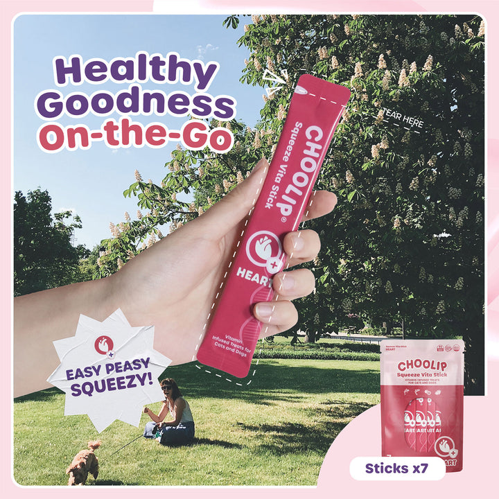 Choolip Squeeze Vita Stick Pouches - Vitamin-Infused Pet Treats