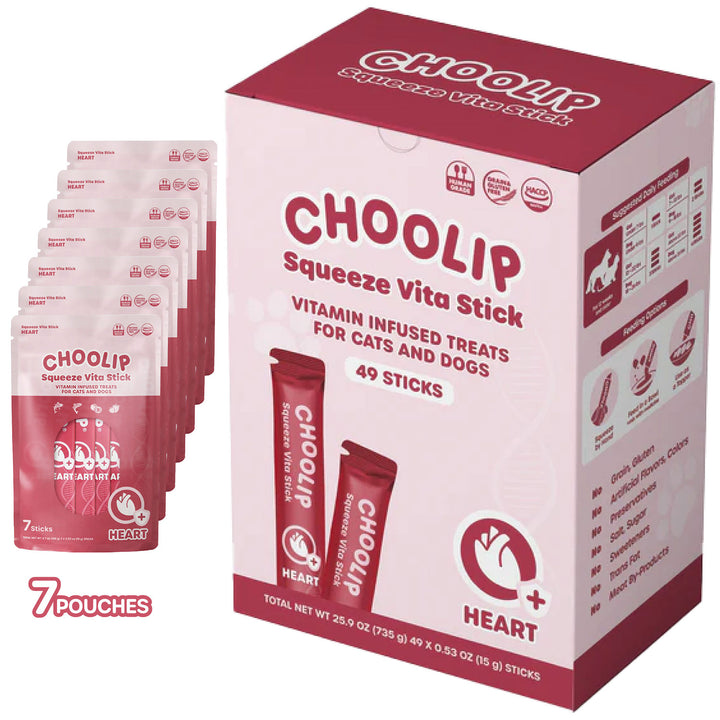 Choolip Squeeze Vita Stick Pouches - Vitamin-Infused Pet Treats