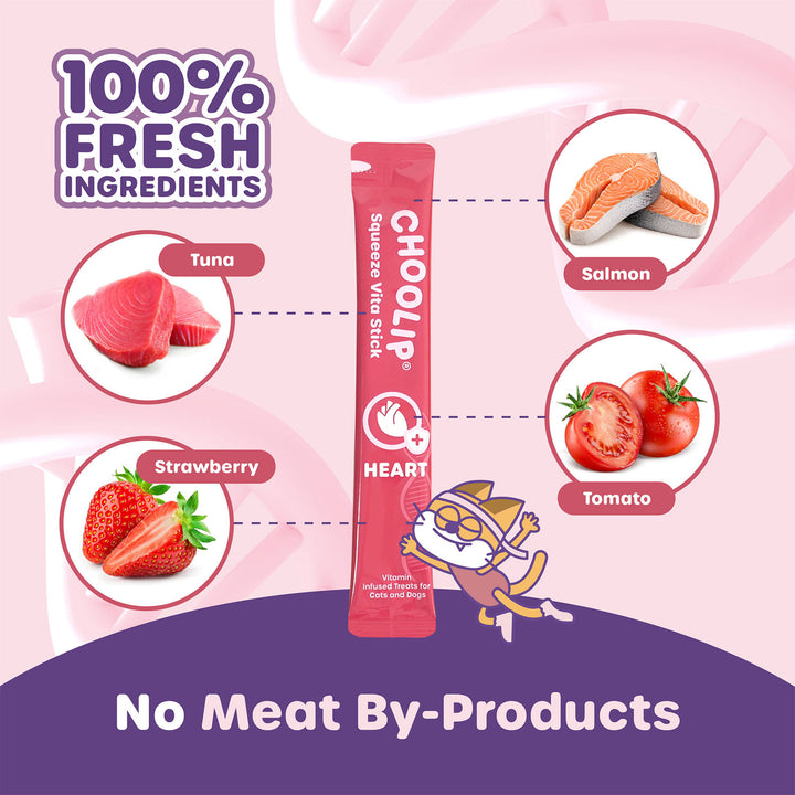 Choolip Squeeze Vita Stick Pouches - Vitamin-Infused Pet Treats