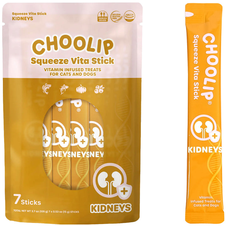 Choolip Squeeze Vita Stick Pouches - Vitamin-Infused Pet Treats